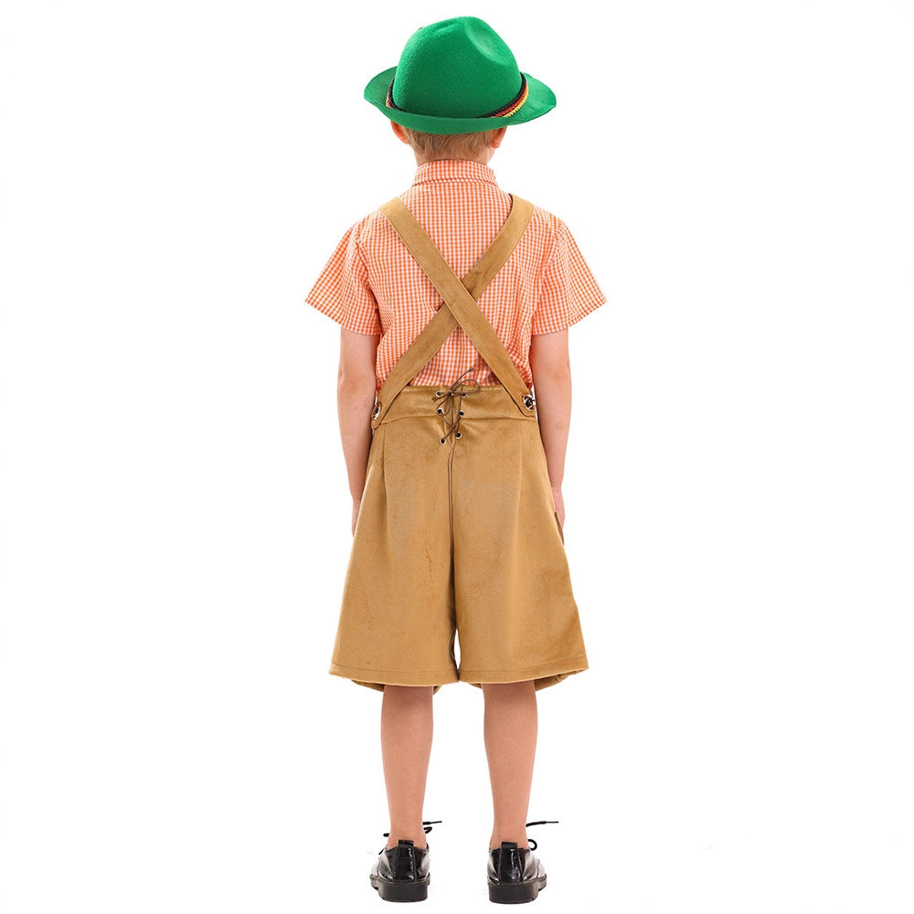 Jungen Trachten-Latzhose mit traditioneller Stickerei Echo Archiv