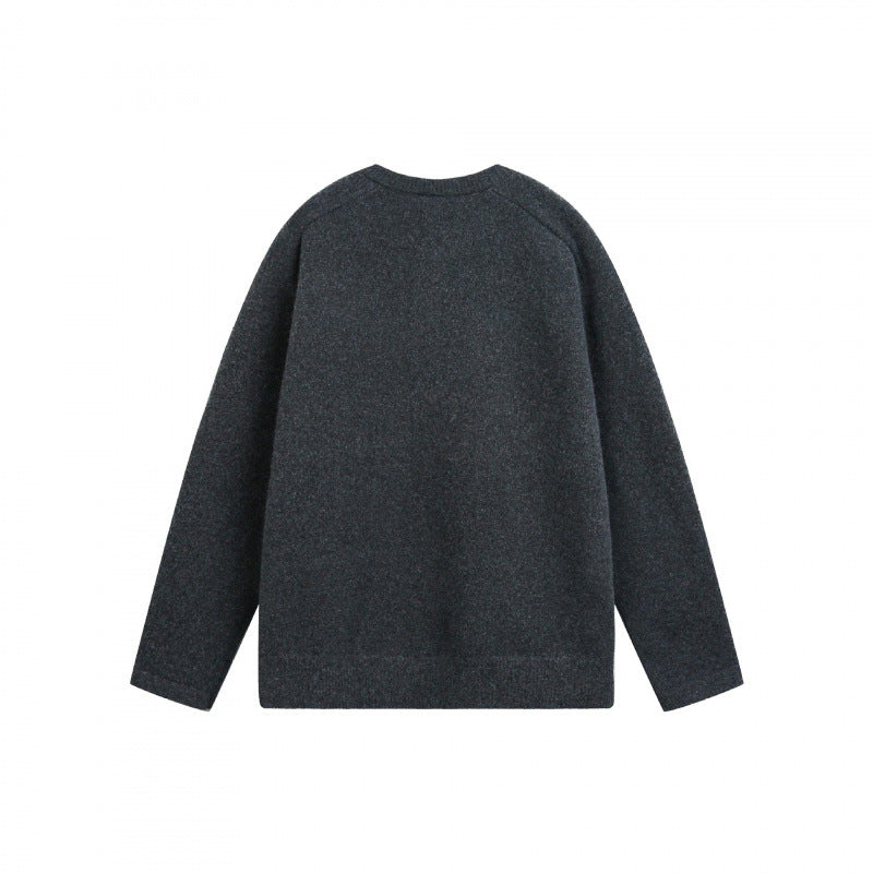Unisex Feinstrick-Henley-Pullover mit Raglanärmeln und halber Knopfleiste Echo Archiv