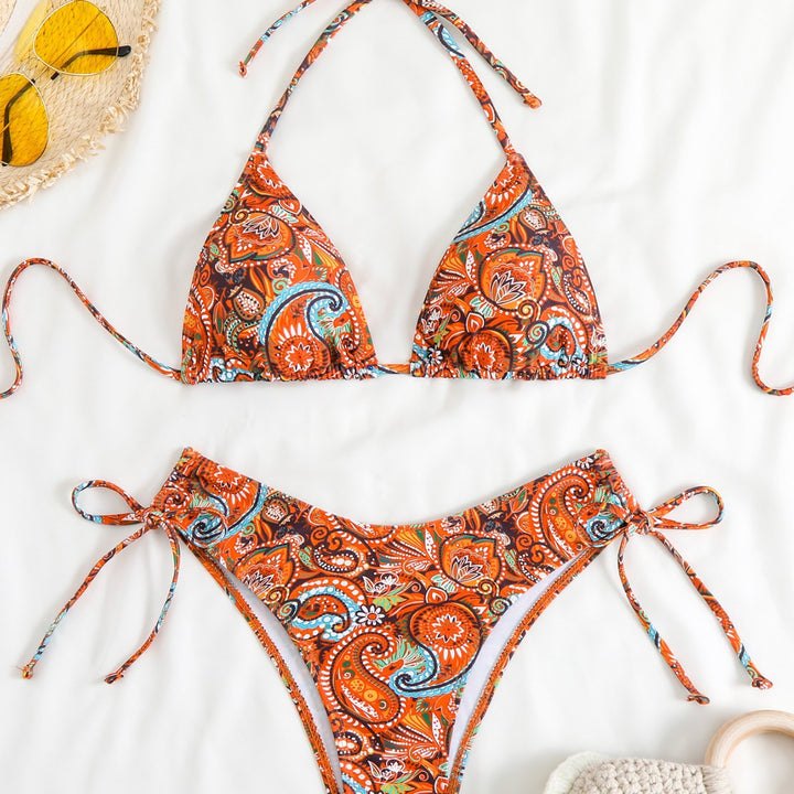 Damen Bikini-Set mit verstellbarem Triangel-Oberteil und hohem Beinausschnitt Echo Archiv