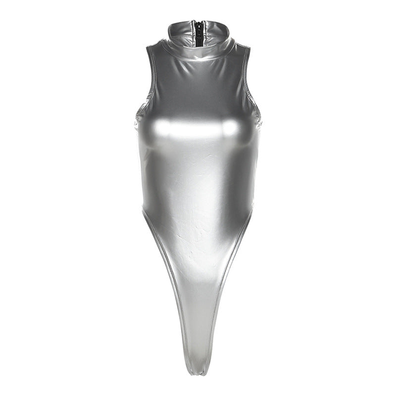 Damen Sportlicher Einteiler mit hohem Kragen Echo Archiv