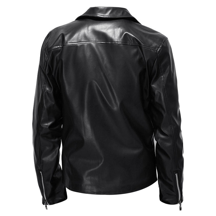 Herren Bikerjacke aus hochwertigem Kunstleder Echoarchiv