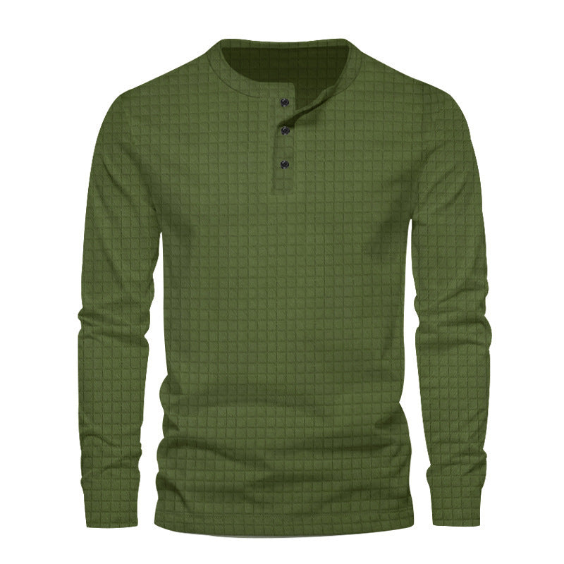 Herren Langarmshirt mit strukturiertem Design Echoarchiv