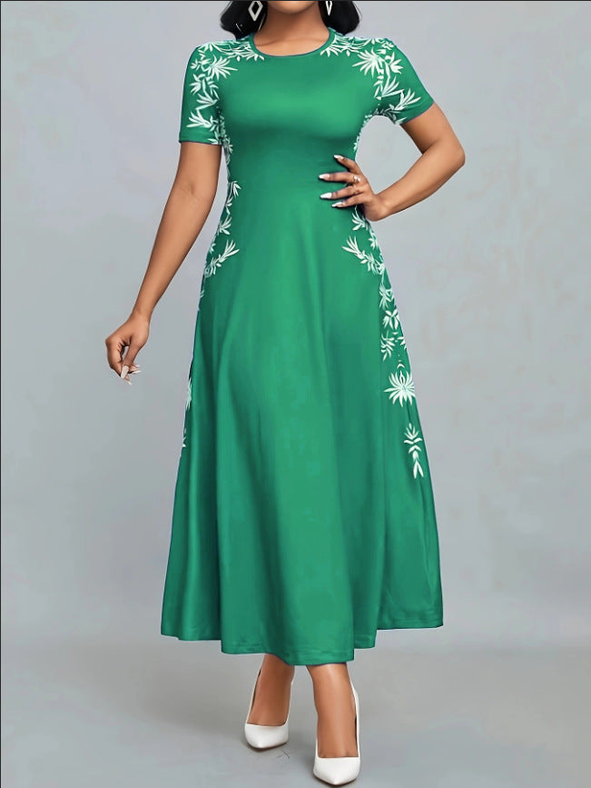 Damen Elegantes Maxikleid mit floralen Stickereien Echo Archiv