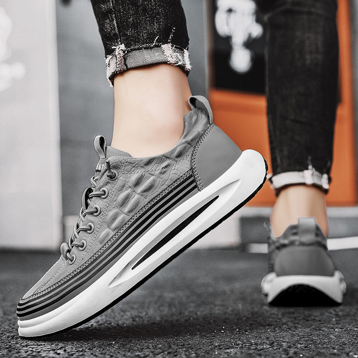 Herren Urbaner Chunky-Sneaker mit gestreifter Zwischensohle und gepolsterter Fersenkappe Echoarhiv