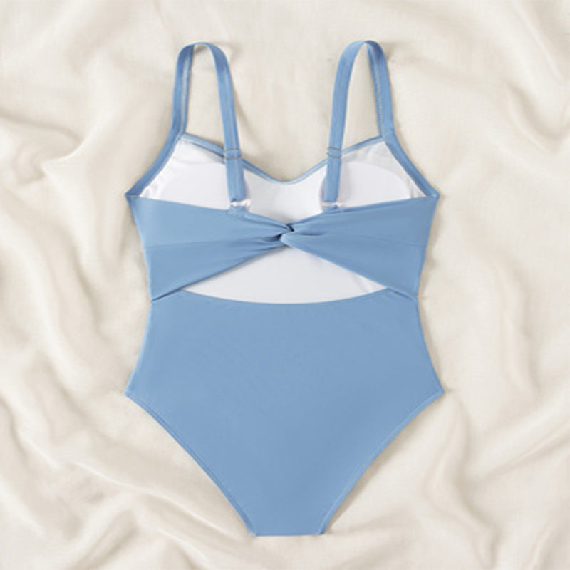 Damen eleganter Einteiler Badeanzug mit raffinierten Drapierungen Echo Archiv