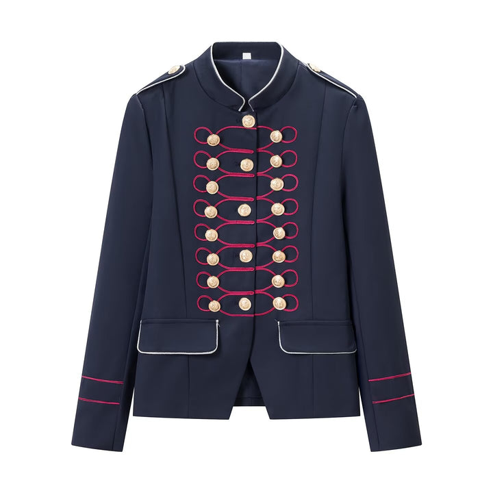 Damen Militärblazer mit Stehkragen, goldener Zierknopfreihe und Kordelbesatz Echo Archiv
