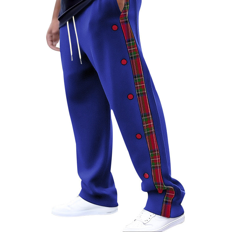 Herren lässige Cargo-Hose mit Druckknöpfen und modischem Muster Echoarchiv