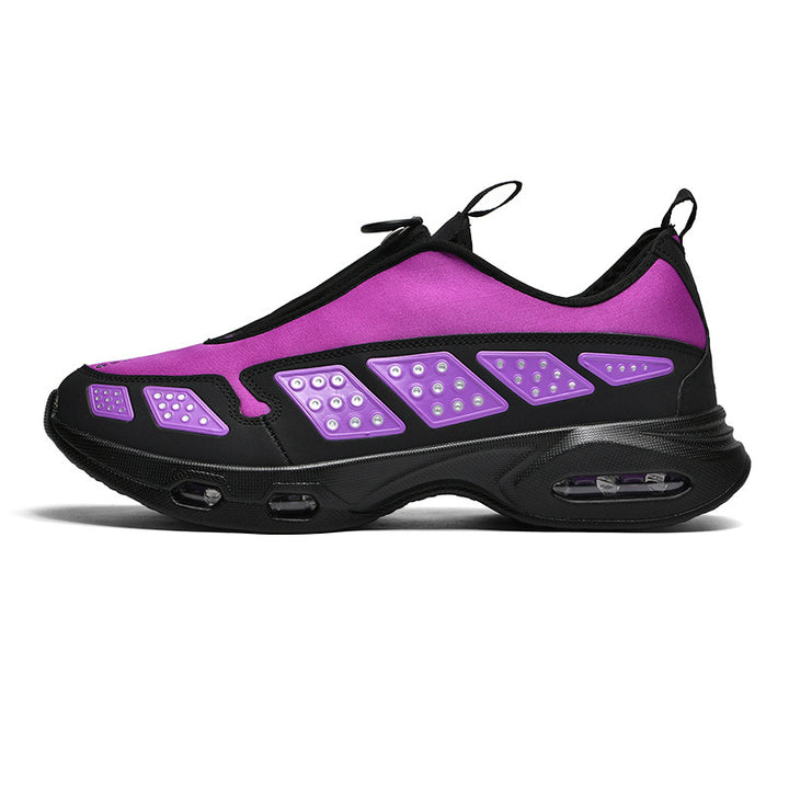 Herren sportlicher Schlupfsneaker mit integrierter Luftkammer, Reißverschlusszug und gedämpfter Profilsohle – Tavélo