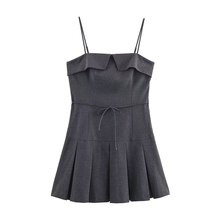 Damen Minikleid mit Rüschen und verstellbaren Trägern Echo Archiv