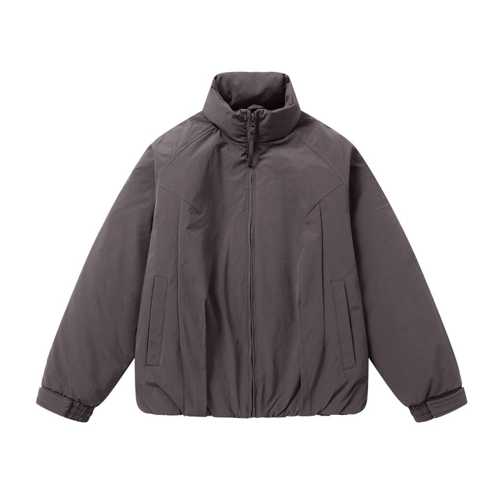 Herren Kurz‑Pufferjacke mit schützendem Stehkragen, verdecktem Reißverschluss und elastischem Saum Echoarchiv