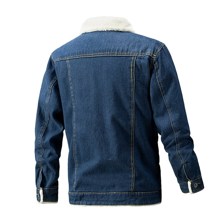 Herren Jeansjacke mit Teddyfutter und Hemdkragen Echoarchiv