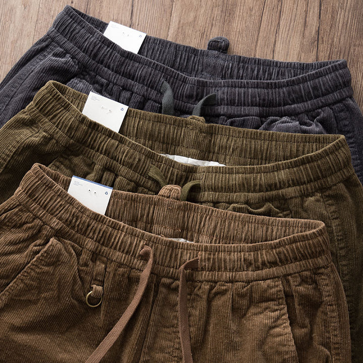 Herren Chino-Joggerhose aus Baumwollmix mit elastischem Bund, Tunnelzug und elastischen Knöchelbündchen Echoarchiv