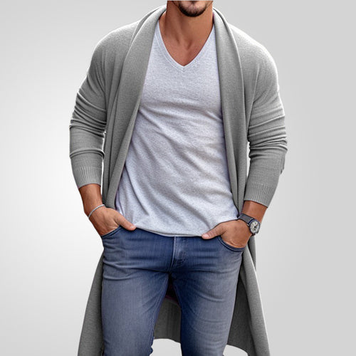 Herren lässiger Strickmode Cardigan mit offenem Schnitt Echoarchiv