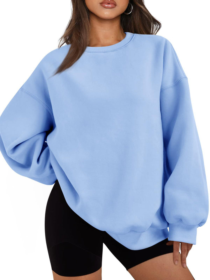 Damen nan Boxy-Crewneck-Sweat mit extraweiter Passform, Raglanärmeln und weichem Fleece-Innenfutter Echo Archiv