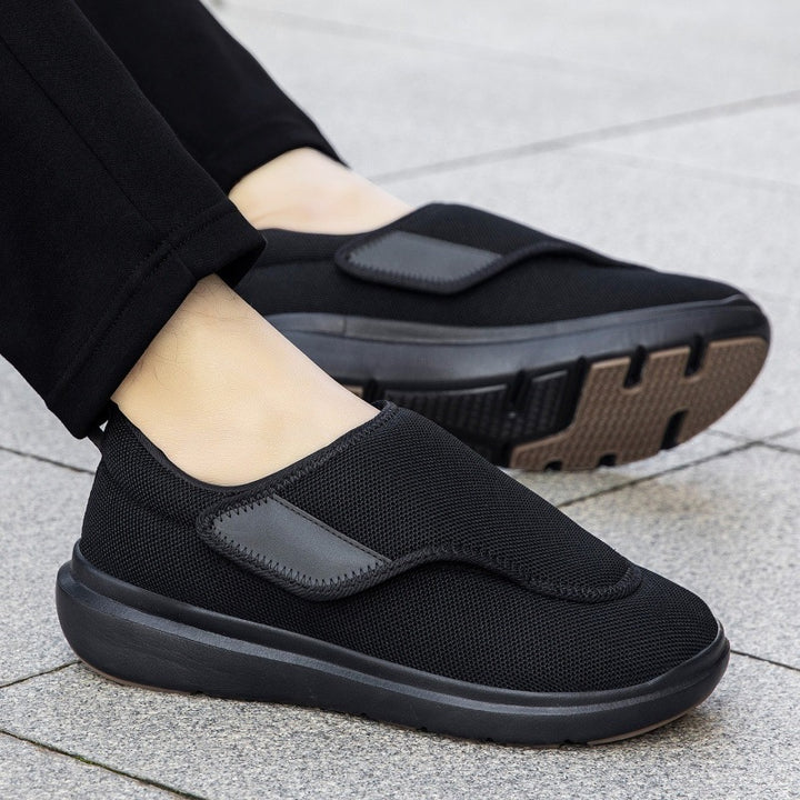 Herren Atmungsaktive Slip-On Sneaker mit Klettverschluss Echoarchiv