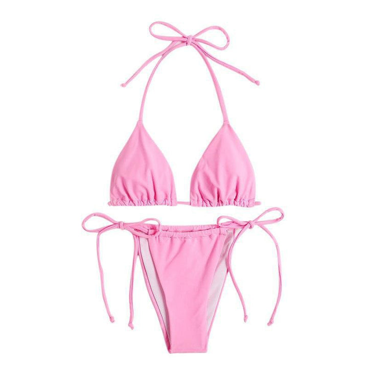 Damen Triangel-Bikini mit verstellbaren Bindebändern und nahtlosem Design Echo Archiv