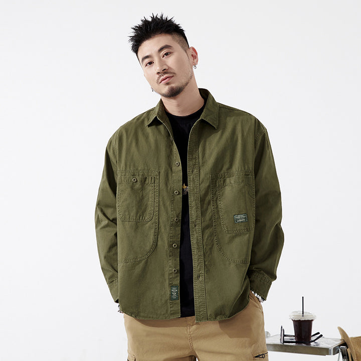 Herren Utility-Hemd mit praktischen Taschen Echoarchiv