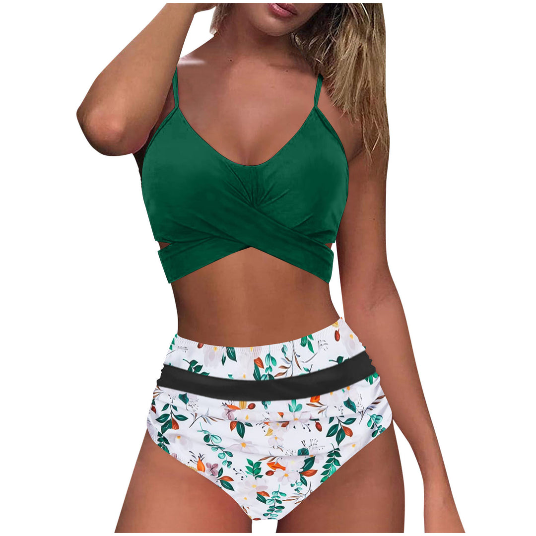 Damen High-Waist Bikini Set mit modischem Wickel-Oberteil Echo Archiv