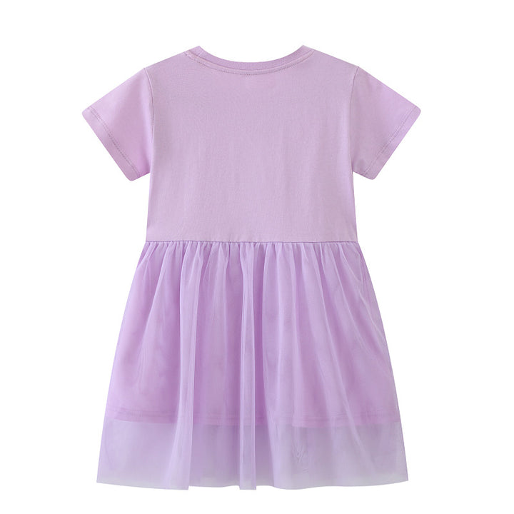 Mädchen Kleid mit floralem Stickdesign und Tüllrock Echo Archiv