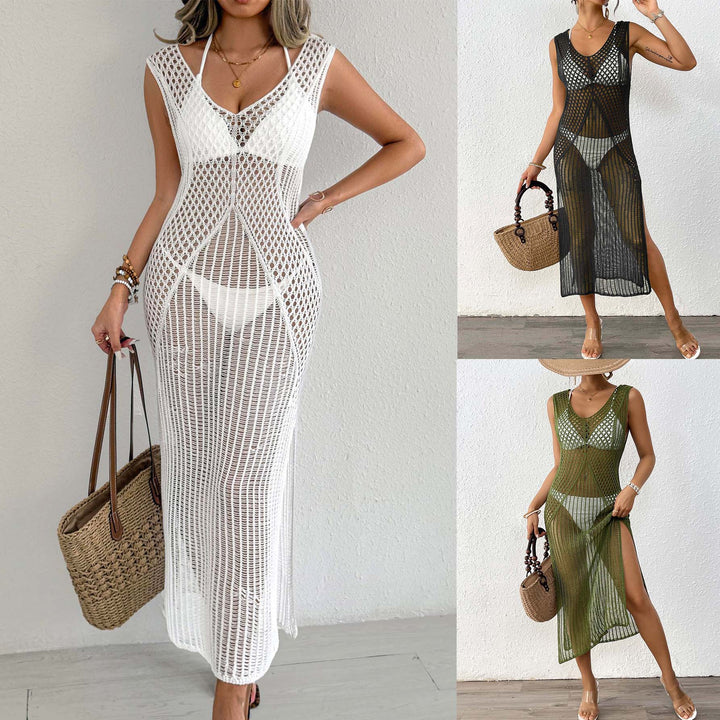 Damen eleganter Häkelsarong mit transparentem Design Echo Archiv