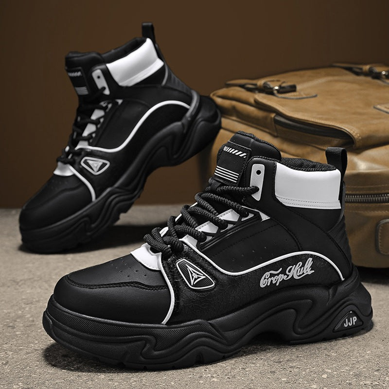 Herren High-Top City-Plateau-Sneaker mit skulpturierter Wellenlaufsohle, gepolstertem Knöchelkragen und griffiger Offroad-Traktion Echo Archiv