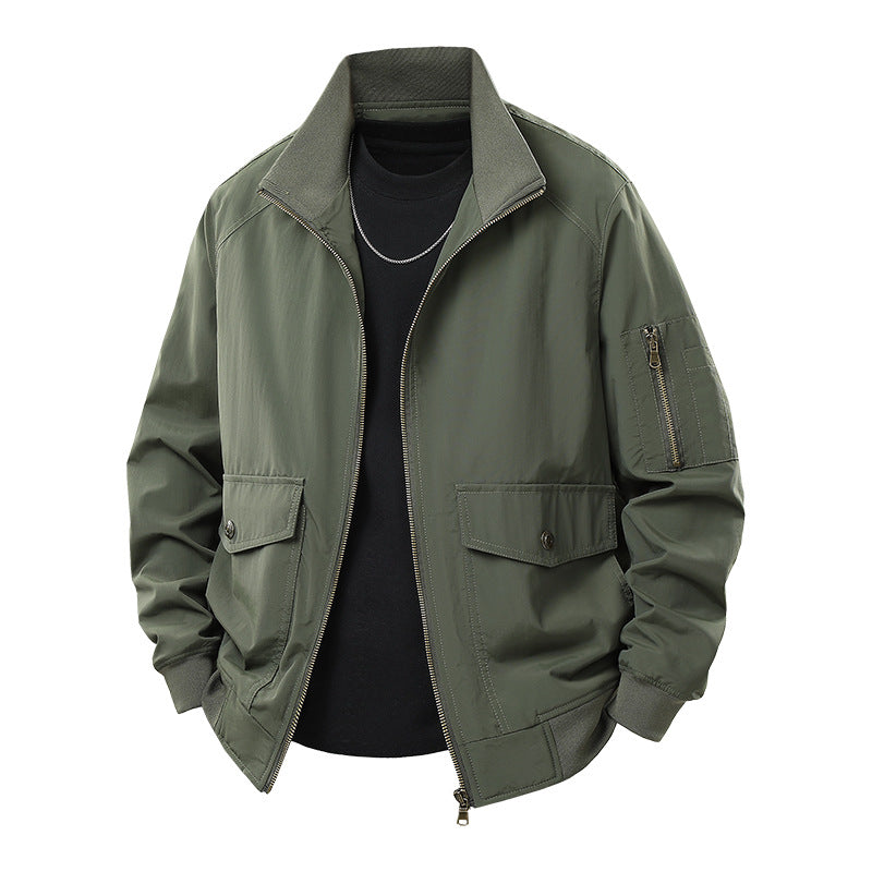 Herren Sportliche Jacke mit hohen Kragen und praktischen Taschen Echo Archiv