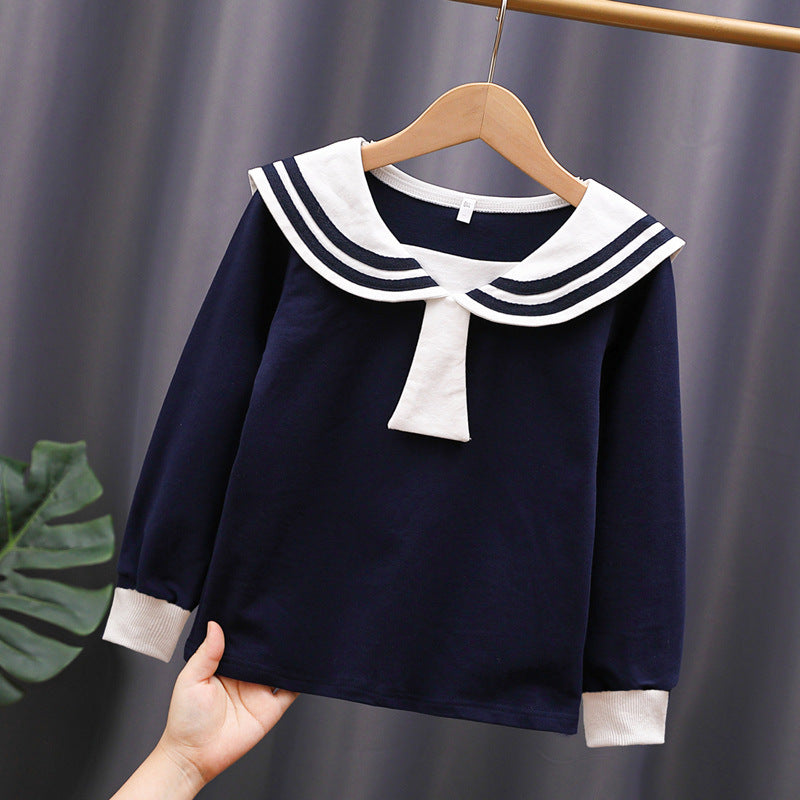 Mädchen Matrosen Sweatshirt mit stylischem Kragen Echo Archiv