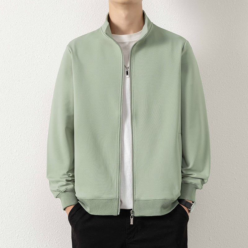 Herren Minimalistische Zip‑Blousonjacke aus technischem Stretchmaterial mit Stehkragen Echo Archiv
