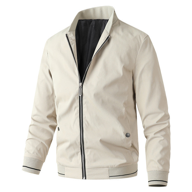 Herren modische Bomberjacke mit sportlichem Design und elastischen Bündchen Echoarchiv