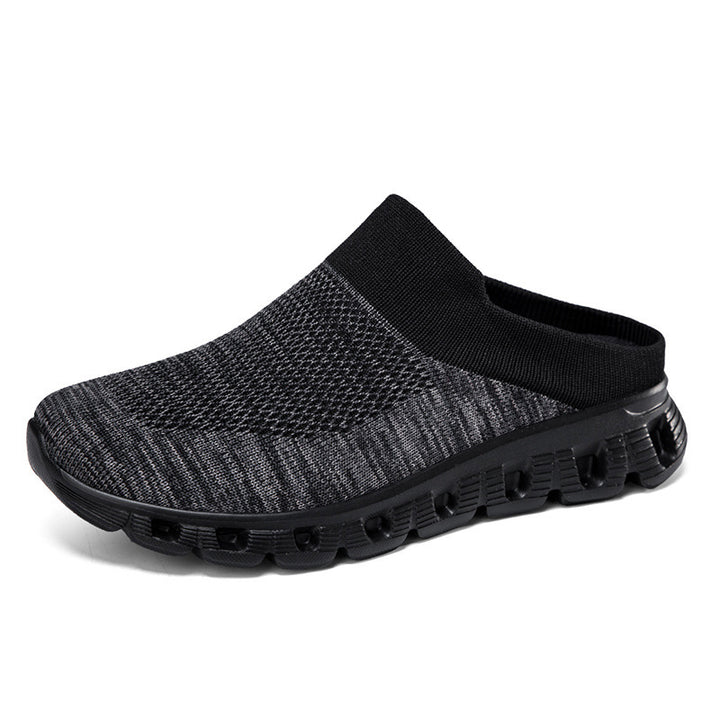 Unisex nan leichter Reiseschlupf-Mule mit gelochter Luftkammer-Sohle und sockenähnlichem Strickschaft Echo Archiv