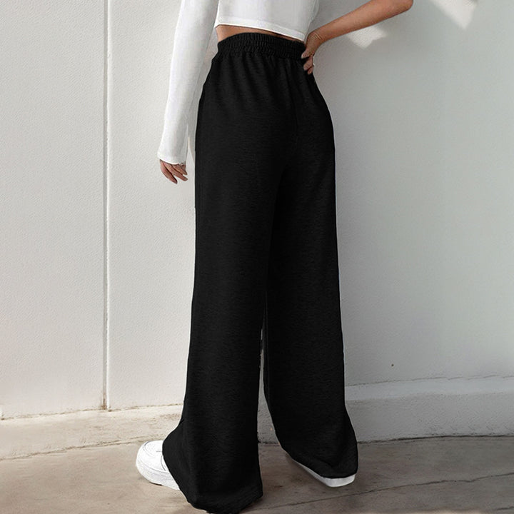 Damen Weite Sweatpants mit V-förmigem Taillenbund – Avérine