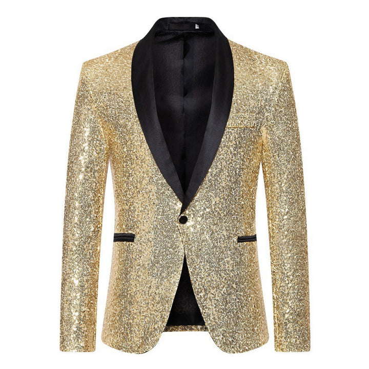 Herren Glitzernder Pailletten Blazer Echoarchiv