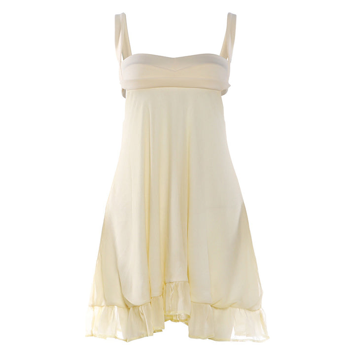 Damen Chiffonkleid mit fließendem Saum und herzförmigem Ausschnitt Echo Archiv