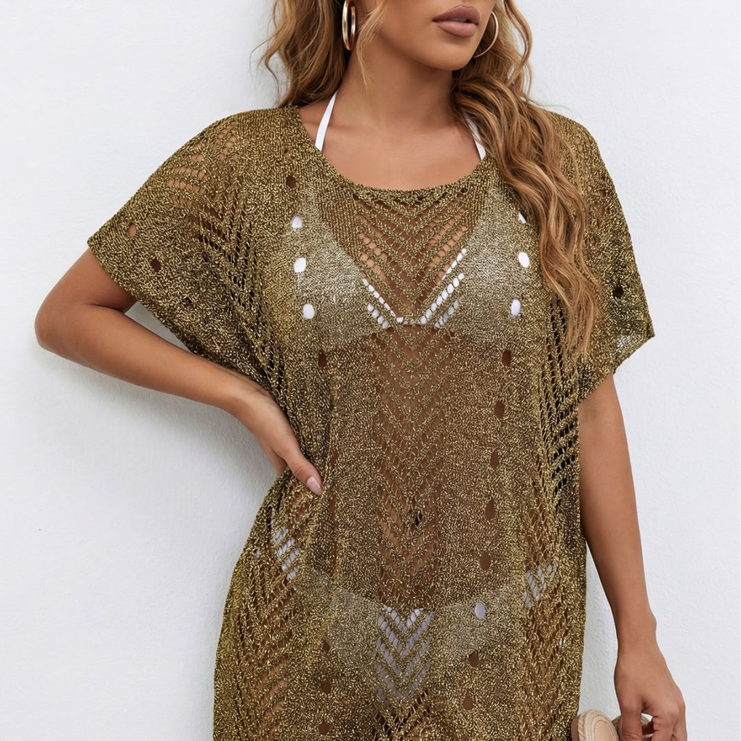 Damen eleganter häkelter Strandüberwurf Echo Archiv