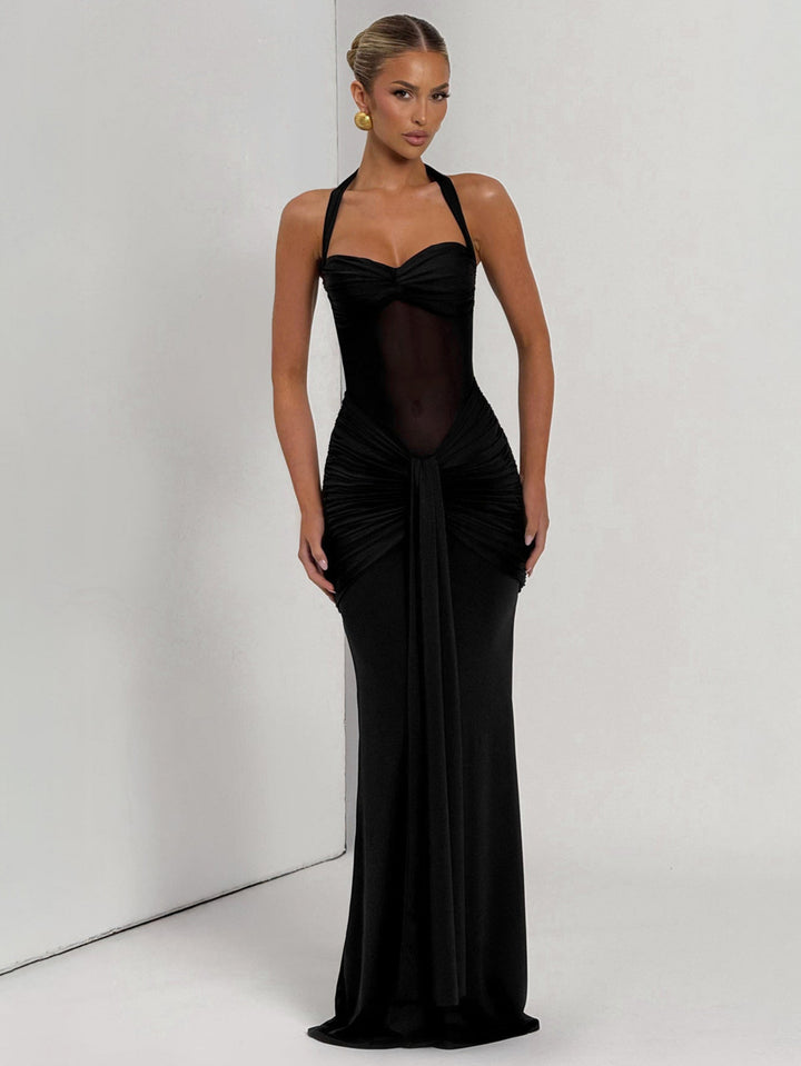 Damen Elegantes Abendkleid mit figurbetontem Schnitt und raffinierten Drapierungen Echo Archiv