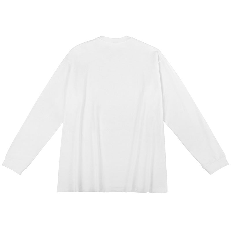 Unisex Oversized Langarm-Basicshirt aus Bio-Baumwolle mit Rundhalsausschnitt Echo Archiv