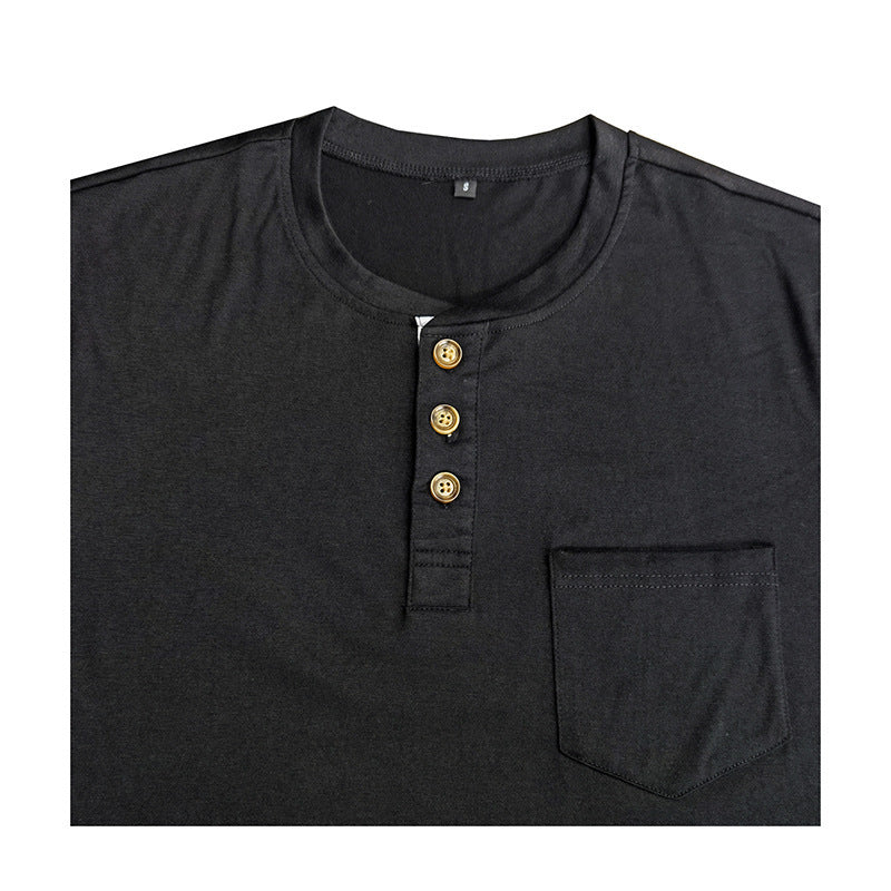 Herren Langarmshirt mit Knopfleiste Echoarchiv
