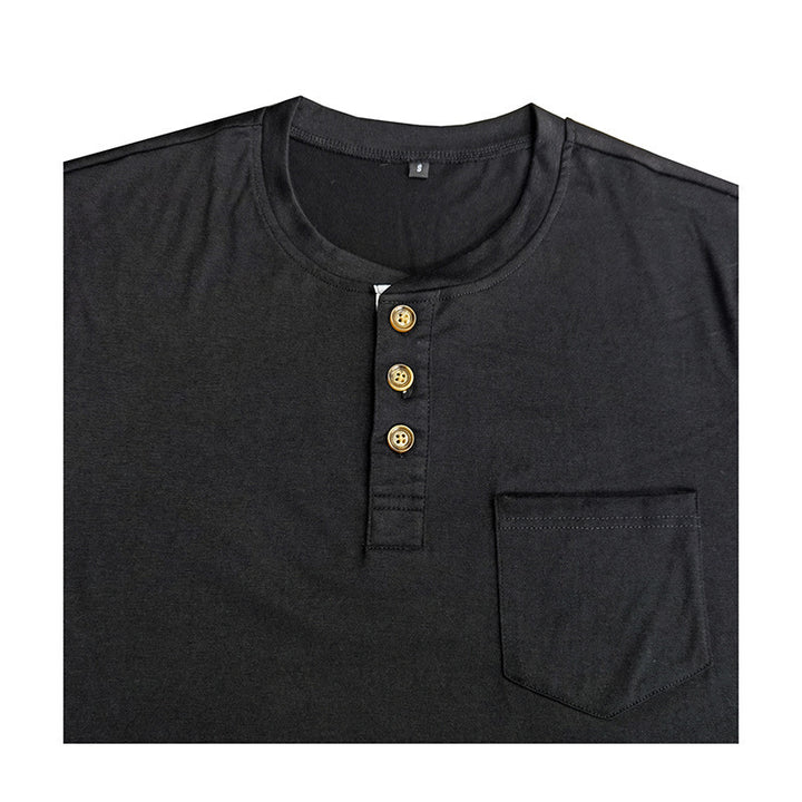 Herren Langarmshirt mit Knopfleiste Echoarchiv