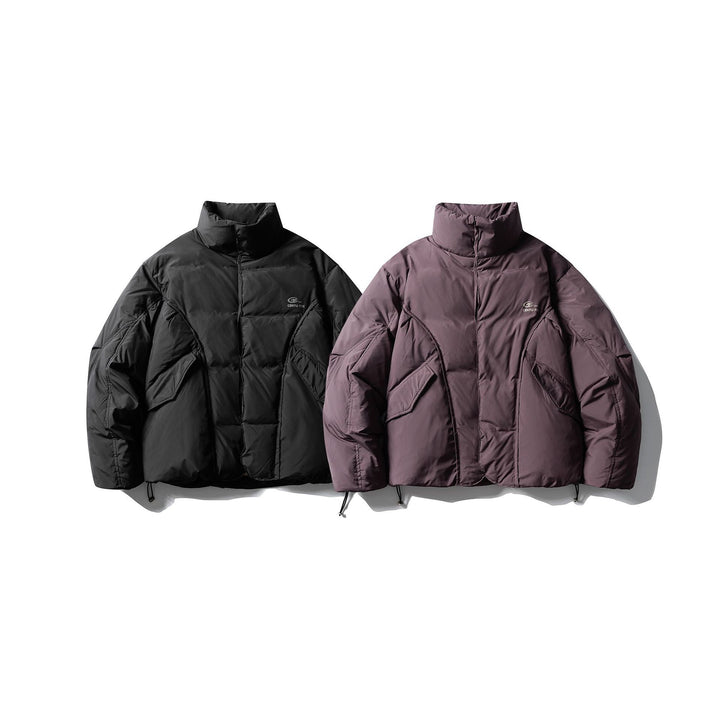 Herren Kurzboxy Isolationsjacke mit hohem Stehkragen und großen Klappentaschen Echoarchiv
