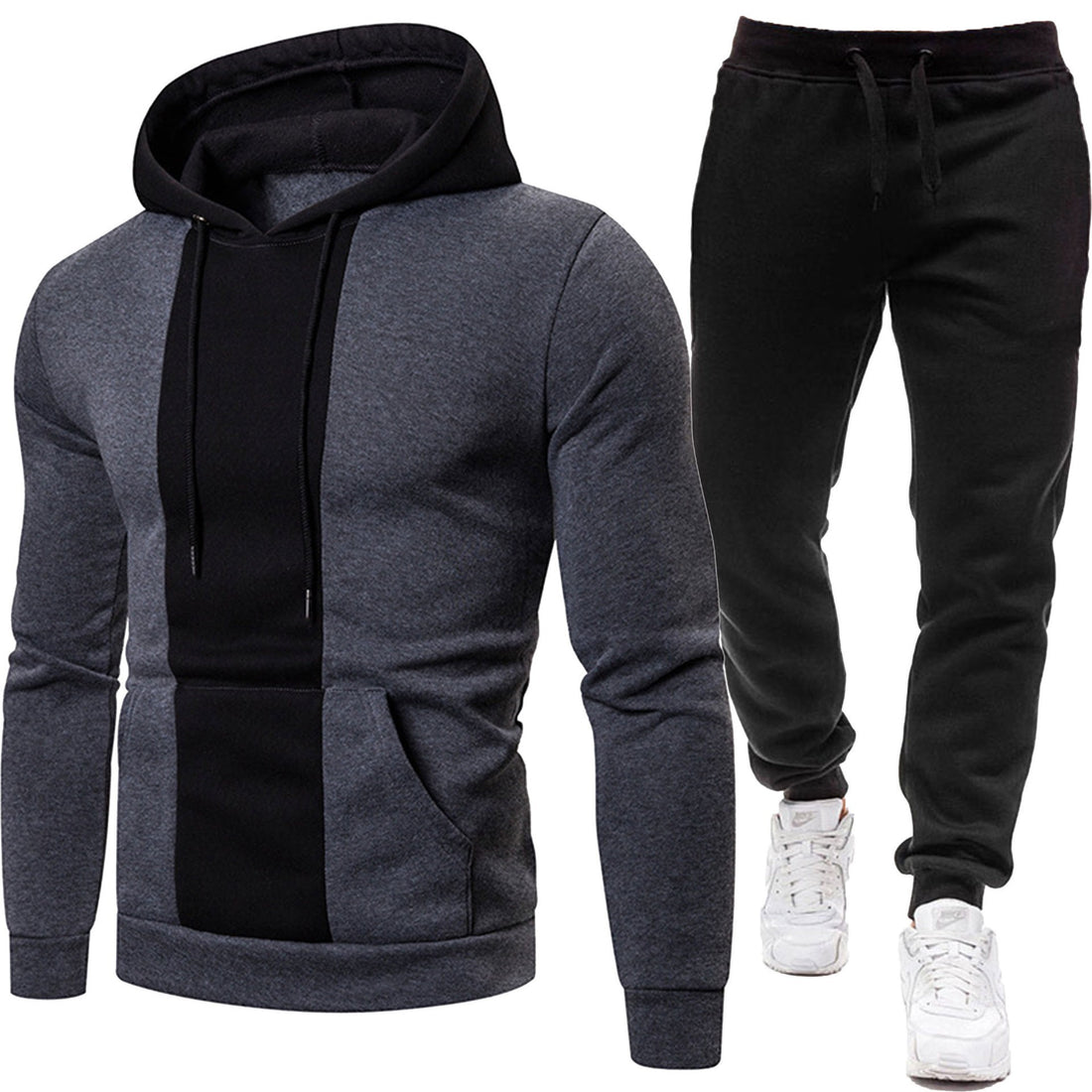 Herren Sportliche Kapuzenjacke und Jogginghose – Cavarno