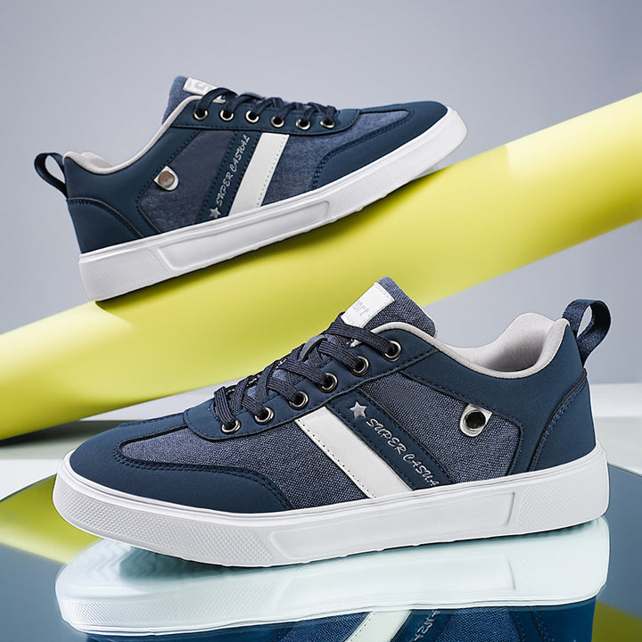 Herren nan urbaner Canvas- und Kunstleder-Sneaker mit gepolstertem Einstieg und profilierter Gummisohle Echo Archiv