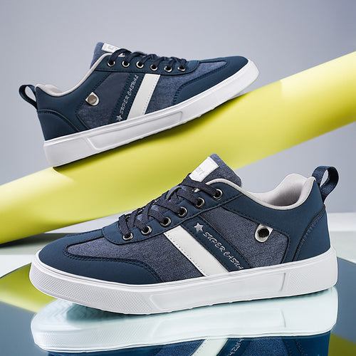 Herren nan urbaner Canvas- und Kunstleder-Sneaker mit gepolstertem Einstieg und profilierter Gummisohle Echo Archiv