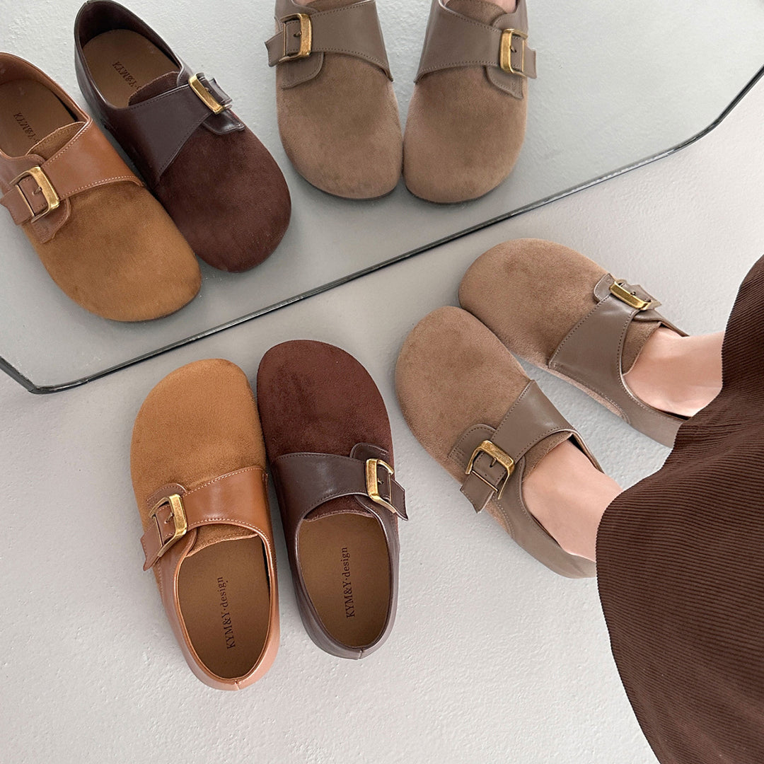Damen Bequeme Clogs mit dekorativem Riemen Echo Archiv