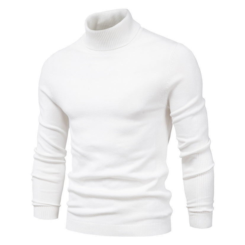 Herren eleganter Rollkragenpullover aus weichem Strick Echoarchiv