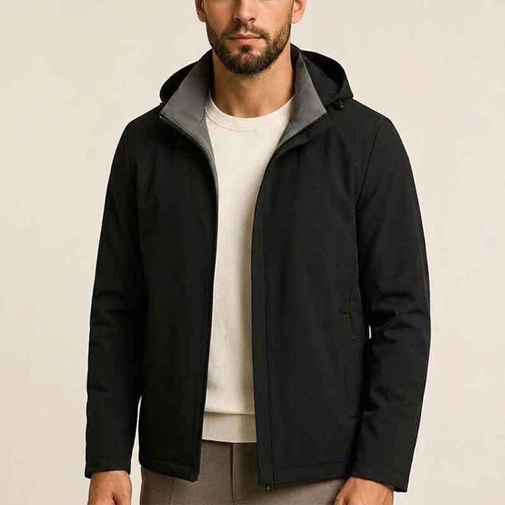 Herren Moderne Übergangsjacke mit hohem Kragen Echo Archiv
