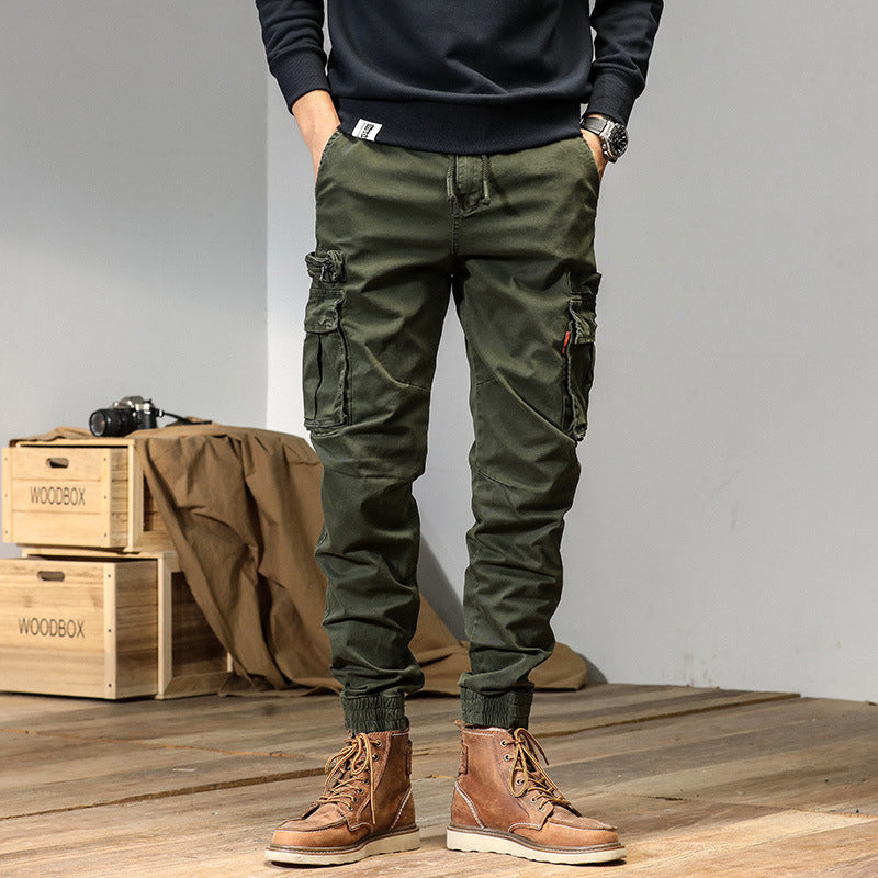 Herren Schmale Utility-Cargojogger aus Ripstop mit Elastikbund, Kordelzug und Mehrfachtaschen Echo Archiv