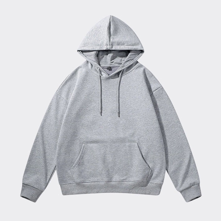 Unisex Oversize-Kapuzenpullover mit schwerem French-Terry, geripptem Saum & Kängurutasche Echoarchiv