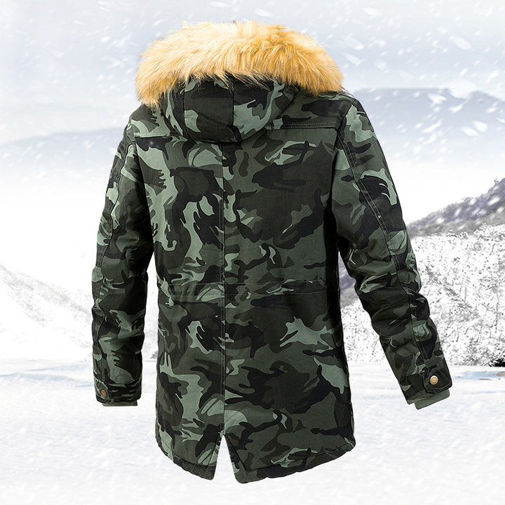 Herren warme Camouflage Parka mit abnehmbarer Kapuze Echoarchiv
