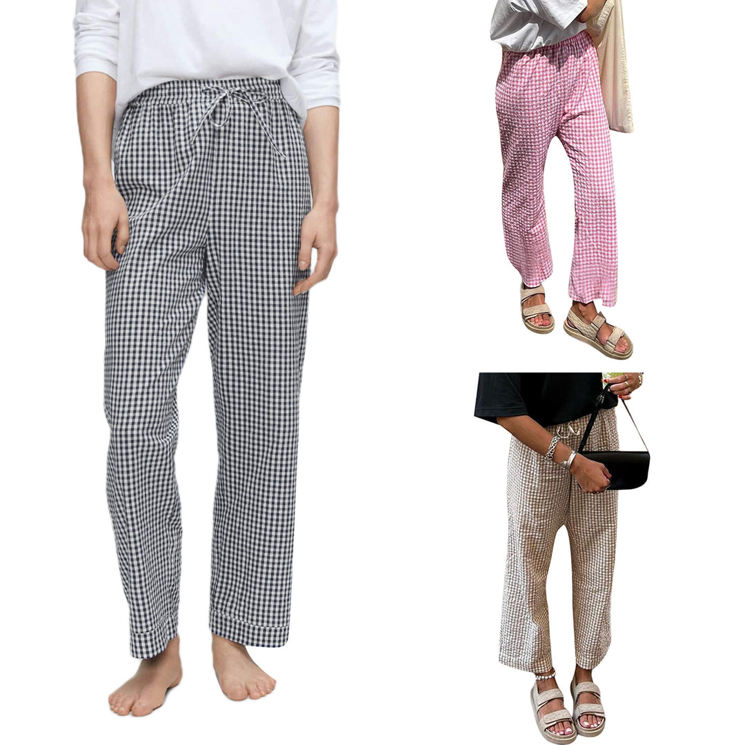 Damen Karottenhose im modernen Karo-Design Echo Archiv