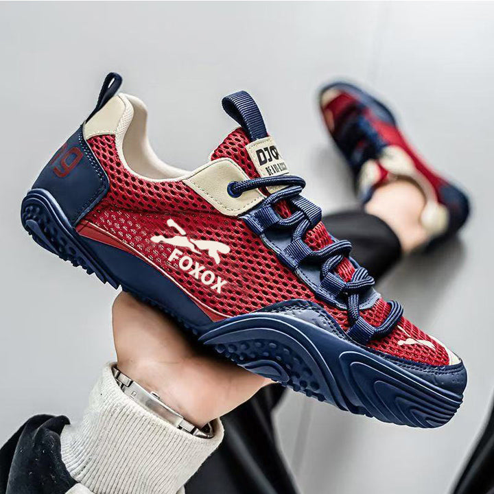 Herren Atmungsaktiver Mesh-Trail-Sneaker mit verstärkter Profilsohle und gepolstertem Komfortschaft Echoarhiv – Tavélo